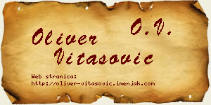 Oliver Vitasović vizit kartica